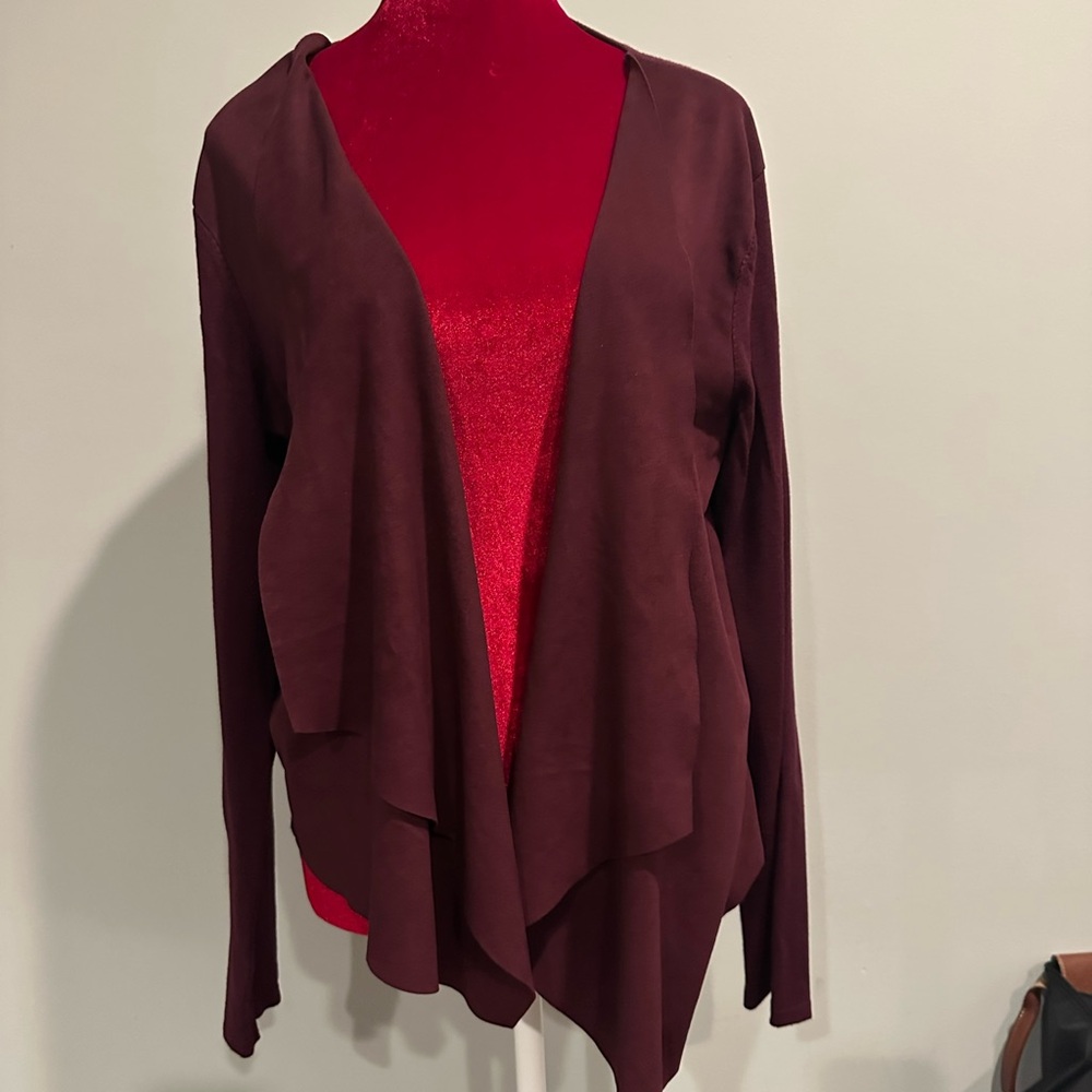 INC International Concepts Burgundy Jacket